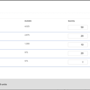 lot tracking - select lots