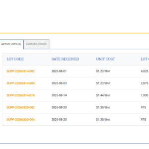 lot tracking