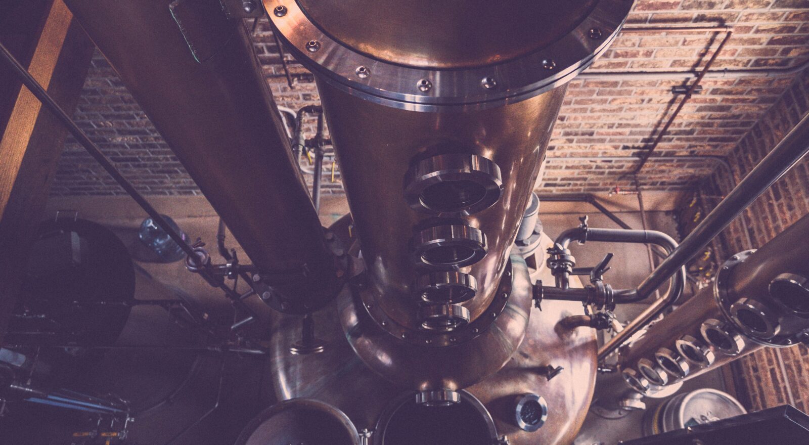 A column still in a distillery