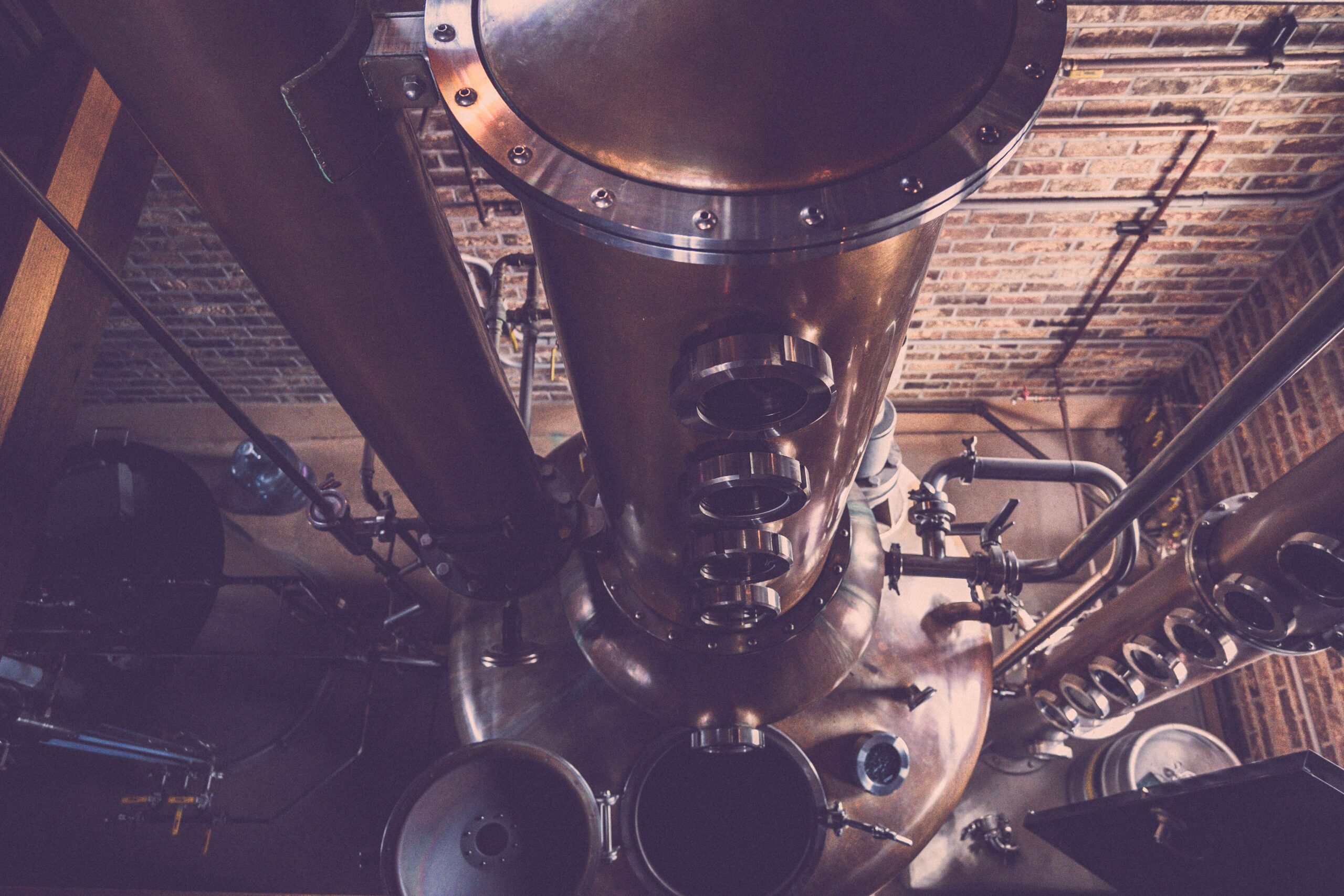 A column still in a distillery